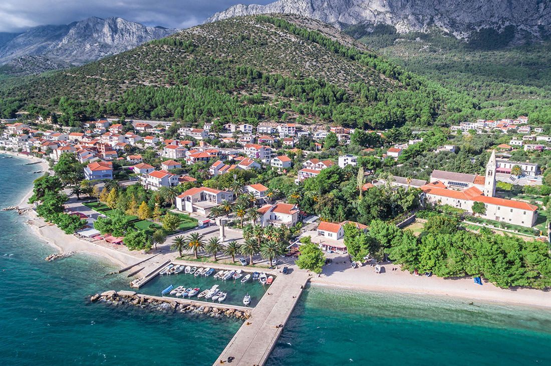 zaostrog-aerial View of Zaostrog on the Adriatic Sea, Croatia